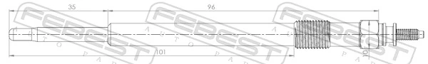 Vela de incandescência para Ford Transit VI V347/8
