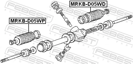 Compre Bota de proteção do mecanismo de direção (de cremalheira) Hyundai Elantra 3