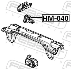 Coxim (suporte) traseiro de motor para Honda Civic IV ED, EF