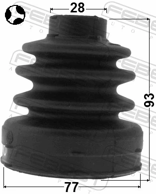 Bota de proteção interna de junta homocinética do semieixo dianteiro Ford Focus II DA, HCP, DP