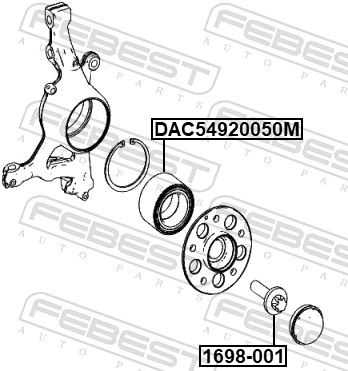  Rolamento de cubo dianteiro Mercedes GLK SUV (X204) (2008 - 2015) 