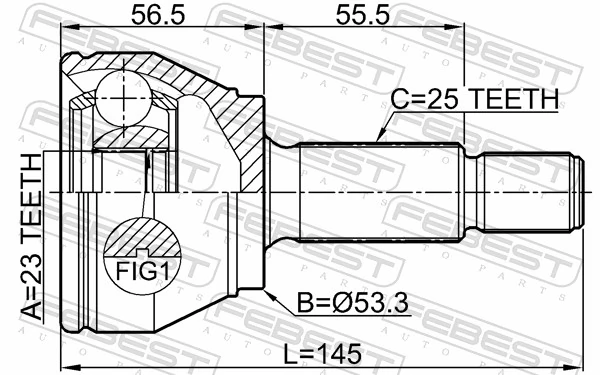 Compre Junta homocinética externa dianteira Ford Focus 3