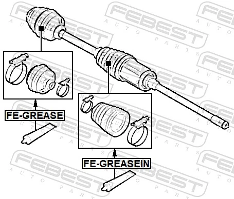 1510915 Ford Lubrificante para os rolamentos e juntas homocinéticas