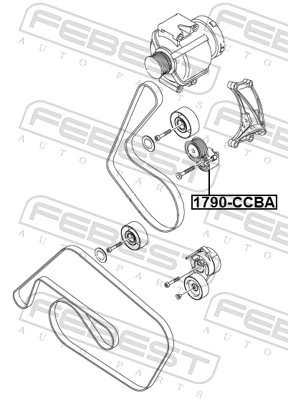 Reguladora de tensão da correia de transmissão Audi A8 D4 4H2, 4H8, 4HC, 4HL