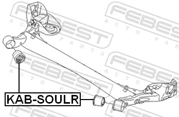 Bloco silencioso de viga traseira (de plataforma veicular) para KIA Soul I AM