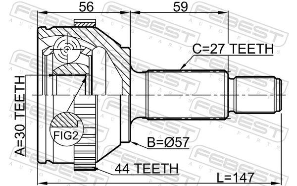 Junta homocinética externa dianteira Ford Mondeo preço, a partir de 38,83 USD