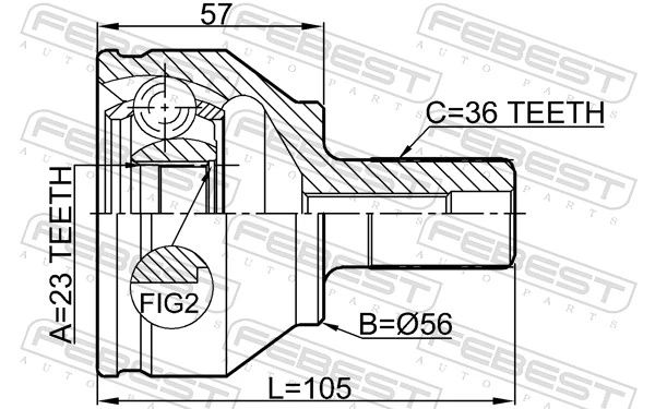 Compre Junta homocinética externa dianteira Ford Focus 2
