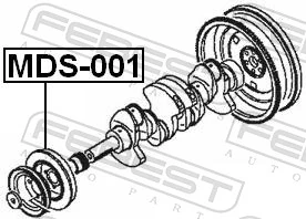 MDS001 Febest Polia de cambota