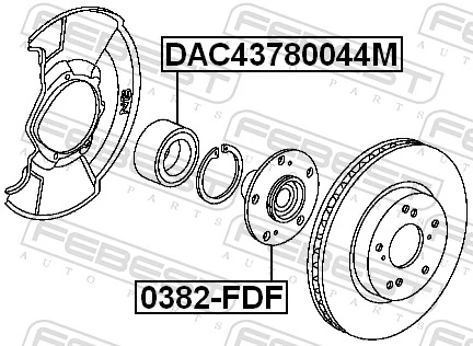 Cubo dianteiro Honda Civic VIII FK, FN
