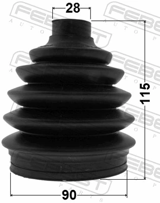 Compre Bota de proteção externa de junta homocinética do semieixo dianteiro Chevrolet Epica 2