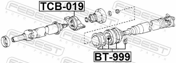 BT999 Febest Bota de proteção da junta universal