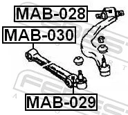 Bloco silencioso dianteiro do braço oscilante inferior BBC MB808556 preço, a partir de 9,68 USD