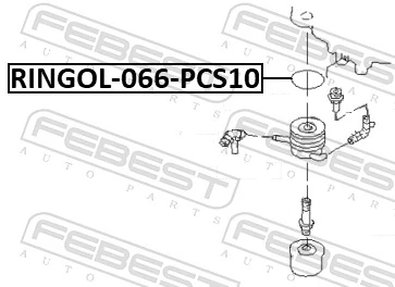 RINGOL066PCS10 Febest Vedante do radiador de óleo
