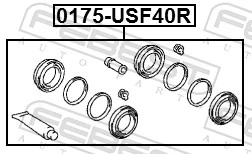 Kit de reparação de suporte do freio traseiro para Lexus LS 600H/600HL UVF4