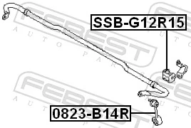 Compre Montante de estabilizador traseiro Subaru Forester 4