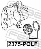Kit de reparação de suporte do freio dianteiro Kraft 6031140