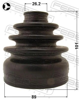 0515CX7T Febest Bota de proteção interna de junta homocinética do semieixo dianteiro