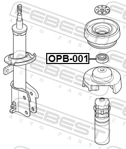Rolamento de suporte do amortecedor dianteiro BGA SM7305 preço, a partir de 12,15 USD