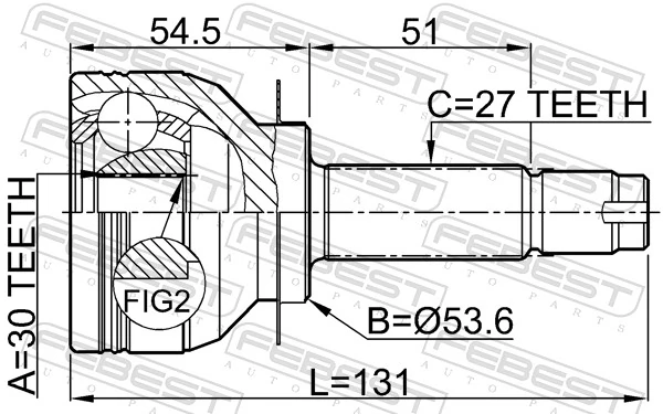 Compre 28391AJ000 Subaru Junta homocinética externa dianteira