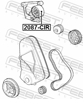 Rolo de reguladora de tensão da correia do mecanismo de distribuição de gás Fiat/Alfa/Lancia K04663515AC preço, a partir de 39,21 USD