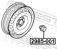 Porca de roda para Land Rover Range Rover SPORT I L320