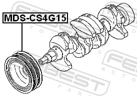 Polia de cambota para Mitsubishi Lancer IX CSW