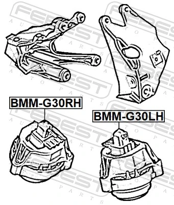 42567 Lemforder Coxim (suporte) direito de motor