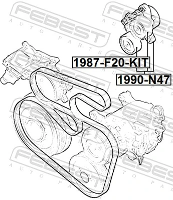  Reguladora de tensão da correia de transmissão BMW X3 SUV (F25) (2010 - 2017) 