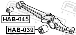 Bloco silencioso dianteiro do braço oscilante inferior Honda Accord preço, a partir de 8,86 USD