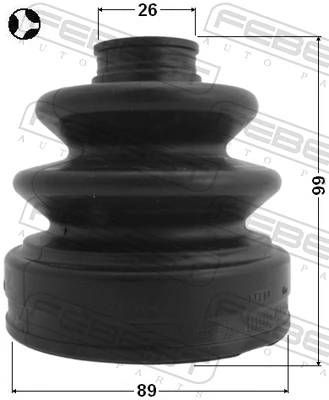 0215Z50T Febest Bota de proteção interna de junta homocinética do semieixo dianteiro