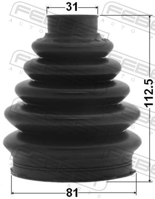  Bota de proteção externa de junta homocinética do semieixo dianteiro Ford Mondeo III sedan (B4Y) (2000 - 2007) III