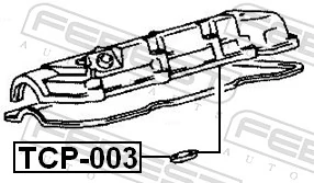 TCP003 Febest Vedante anular da cavidade de vela