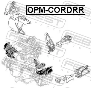 Compre 5684206 General Motors Coxim (suporte) traseiro de motor