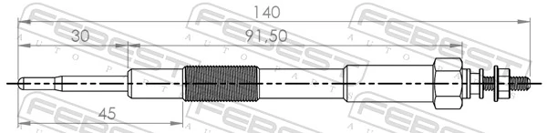  Vela de incandescência Mazda 3 sedan (BL) (2009 - 2013) 