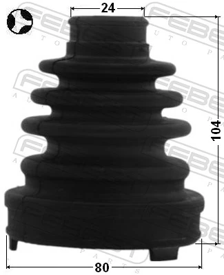 Bota de proteção interna de junta homocinética do semieixo dianteiro para Toyota Camry V V30