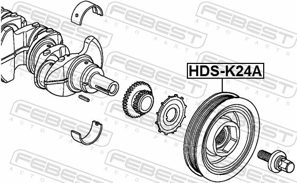 HDSK24A Febest Polia de cambota