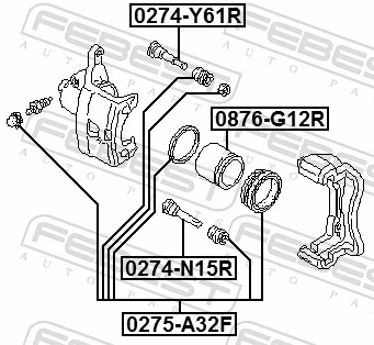 UM5133694 Mazda Guia de suporte dianteiro