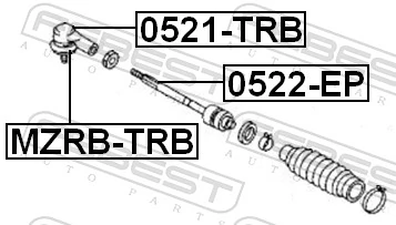 Compre 8L8Z3A130B Ford Ponta externa da barra de direção