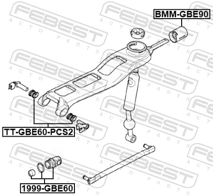 Bucha do mecanismo de mudança (de ligação) para BMW 3  E92