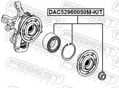 Rolamento de cubo dianteiro Mercedes ML/GLE  W166