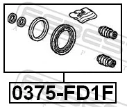  Kit de reparação de suporte do freio dianteiro Daewoo Nubira I carrinha (J10, J15) (1997 - 2001) I