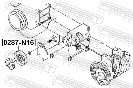 Rolo de reguladora de tensão da correia de transmissão Nissan Primera preço, a partir de 18,84 USD
