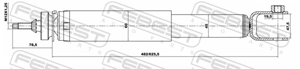 Amortecedor traseiro para Ford Explorer  U5