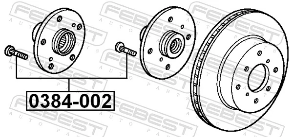 90113SJK901 Toyota Prego de roda dianteiro