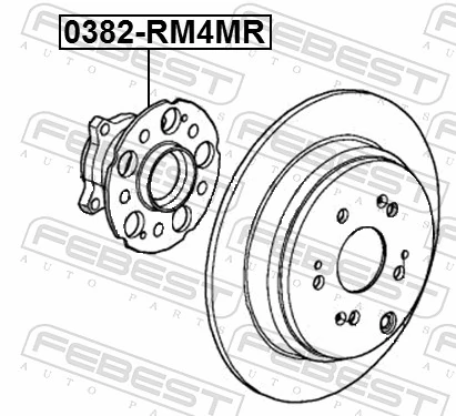 0382RM4MR Febest Cubo traseiro