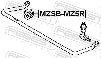 Bucha de estabilizador traseiro Mitsubishi C24328156B preço, a partir de 4,31 USD