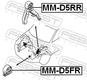 Compre Coxim (suporte) dianteiro de motor Mitsubishi Outlander 2