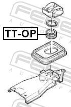 Bucha do mecanismo de mudança (de ligação) para Opel Omega B 25, 26, 27