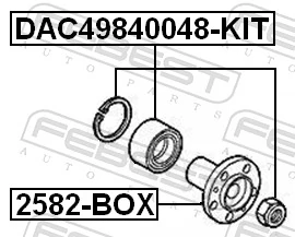 2582BOX Febest Cubo dianteiro