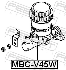 Cilindro mestre do freio MB618717 Hyundai/Kia